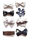 Belle Beau Baby Girls Hair Bows, Ribbon Lined Alligator Hair Clips, Barrettes, Toddlers Hair Accessories