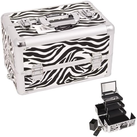 Sunrise White Interchangeable 3-Tier Extendable Tray Zebra Textured professional