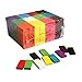 Alytimes 240pcs Authentic Basswood Standard Wooden Kids Domino Rally Building Kits Kids Game Play Racing Educational Toys for Children