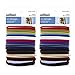 Scunci Effortless Beauty Thick Hair No-damage Bright Elastics, 5Mm, 24-Count (2-Pack)