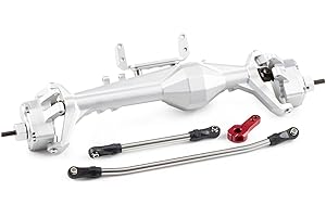 ZMHOBBY F9 Offset Portal Axle Capra Axles with 7075 Aluminum Housing SOA Mount 8T 30T Gear for Axial Capra 1/10 Trail Buggy Gspeed UGRC Comp Rigs (Silver Front Axle)