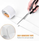 flintronic Bath Sealant Strip 5m Self Adhesive PVC Sealing Tape 20-70mm view 3