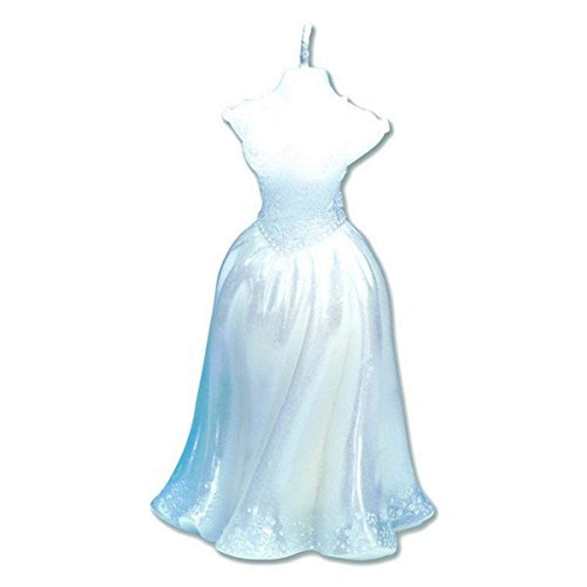 CLUB GREEN Bridal Mannequin Candle 7X13CM, WAX, White, 8.25 x 8.25 x 15.95 cm