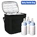 TedGem Breast Milk Baby Bottle Cooler Bag - Bottle Tote Bags For Insulated Breastmilk Storage w/ Air Tight Lock in the Cold & Preserve Important Nutrients（Fits up to 6 Large 8 Oz. Bottles）