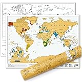 Luckies of London Scratch Off World Map Original