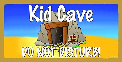 Kid Cave Do Not Disturb Wooden Sign