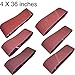 M-jump 4-Inch x 36-Inch Aluminum Oxide Sanding Belt,12-Pack(2 Each of 60 80 120 150 240 400 Grits)(4x36in) primary