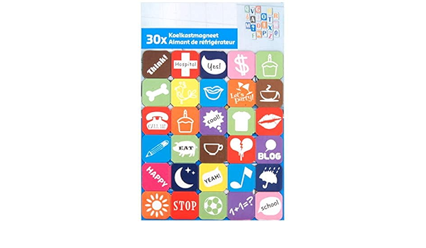 Imanes Nevera Decorar frigorífico (X30) – Pictograma : Amazon ...