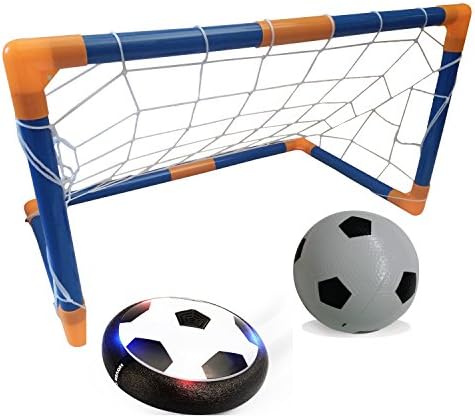 Zoejoy Hover Ball Toys for Kids, Hover Soccer Football with Powerful LED light and Foam Bumpers for Indoor Games