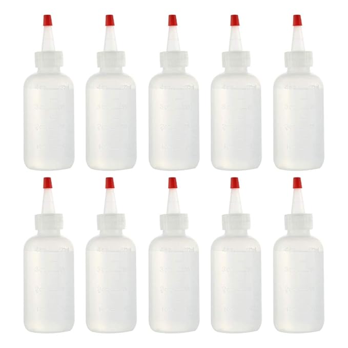Minkissy 10pcs Hair Color Bottles Hair Dye Bottles with