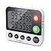 Digital Timer EMDMAK 100 Hour Dual Count Up/down Timer with Magnet Hanging Bracket Large LCD Display Loud Alarm