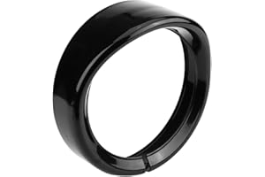 KIMISS 7" Motorcycle Headlight Trim Ring Cover for FLD Trike Road King, Black Headlight Accessory, Chrome or Black Finish, Fi