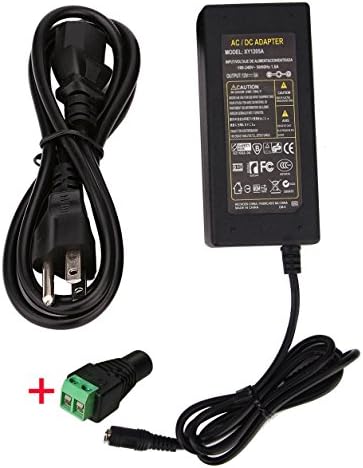 AC110-240V to DC 12V 4A 48W Wall Adapter + 1 Connector Charger Power Supply Transformer 5.5mm x 2.5mm UL Listed use for rope light tape led strip lights