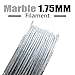 AMOLEN 3D Printer Filament, Marble Color 1.75mm PLA Filament +/- 0.03 mm, 225G/0.5 LBS, Includes Sample Silk&Bronze Filament