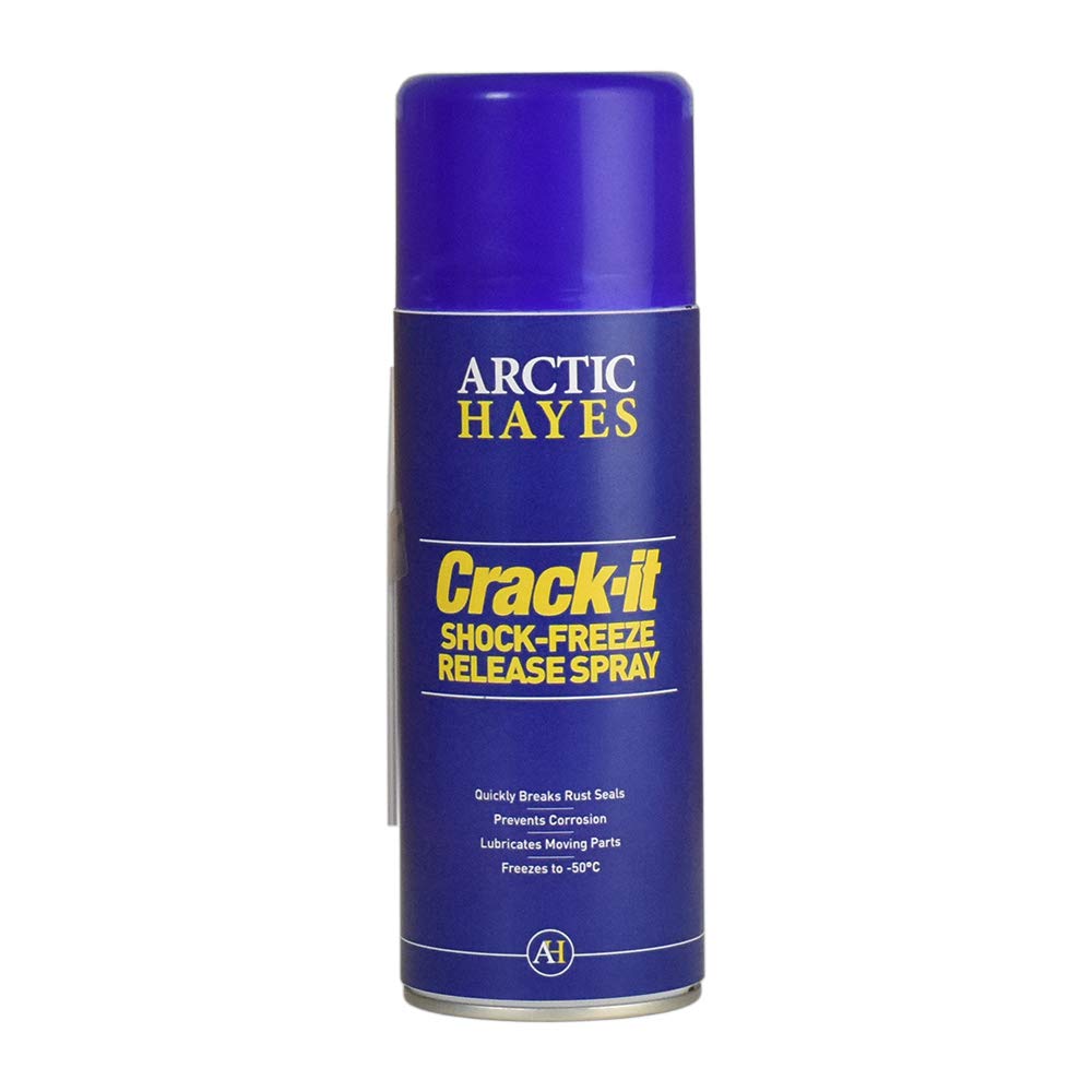 Arctic Hayes Crack-It Shock Freeze Release Spray, Bio-Degradable, Fast-Action Lubricant, Breaks Apart Corroded Parts in Minutes (400ml)