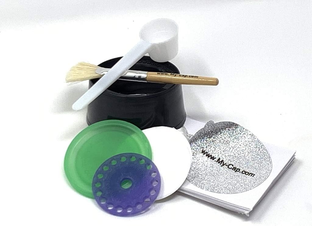 My-Cap Sampler - Complete Solution to Make Your Own Capsules for Nespresso VertuoLine Brewers (With Silicone Cap and Lid)