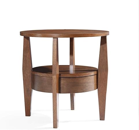 Table Pliante Mazhong Tables Nordiques Cadre En Bois Massif Salon Table Basse Avec Rangement Double Tiroir 53cm 53cm 53cm Amazon Fr Cuisine Maison