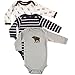 Hudson Baby Unisex Baby Cotton Long-sleeve Bodysuits, Blue Moose, 0-3 Months US