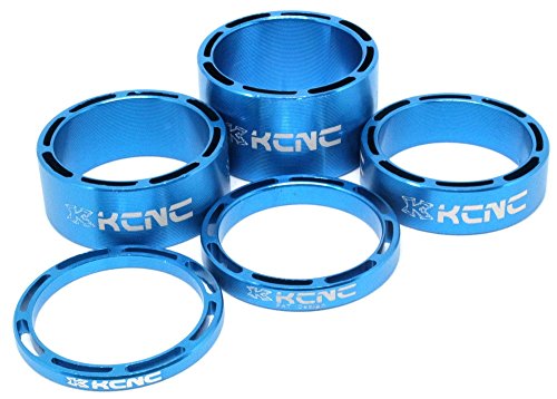 KCNC Hollow Headset Spacers 5MM 1-1/8" Bike MTB ROAD - BLUE