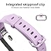 UMTELE For Fitbit Alta Bands, Soft Replacement Wristband with Metal Buckle Clasp for Fitbit Alta Smart Fitness Tracker, Lavender