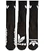 adidas Skateboarding Men's AS Skateboarding Crew - 3-Pack White/Black Sock