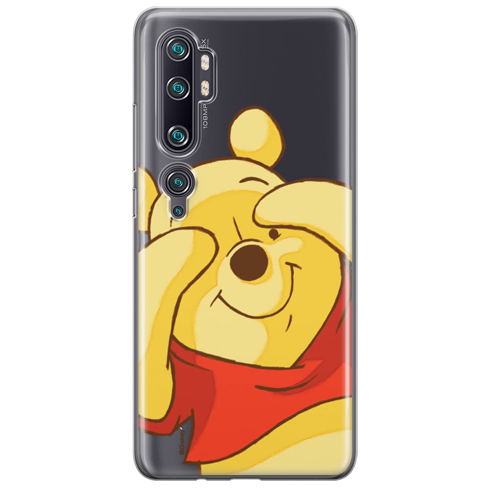ERT GROUP mobile phone case for Xiaomi MI NOTE 10 / MI NOTE 10 PRO original and officially Licensed Disney pattern Winnie the Pooh and friends 033, partially transparent