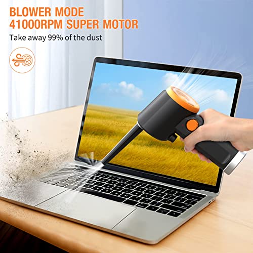 Compressed Air Duster, Cordless Electric Air Duster for Computer
