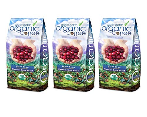 2LB Cafe Don Pablo Subtle Earth Organic Gourmet Coffee - Medium-Dark Roast - Whole Bean Coffee USDA Certified Organic, 2 Pound (3 Pack)
