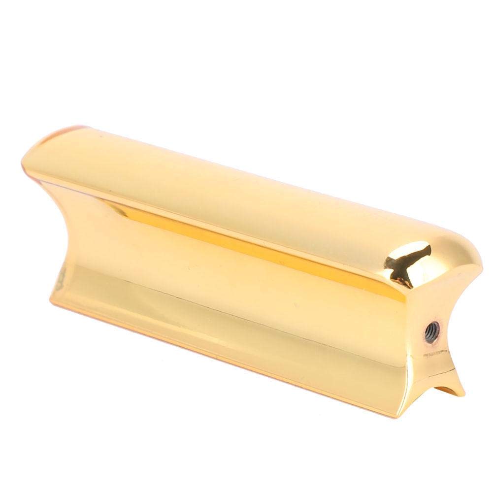 Alomejor Guitar Slide Bar Guitar Slide Steel Guitar Bar Lap Steel Guitar Hawaiian Guitar Electric Guitar Accessories(Gold)