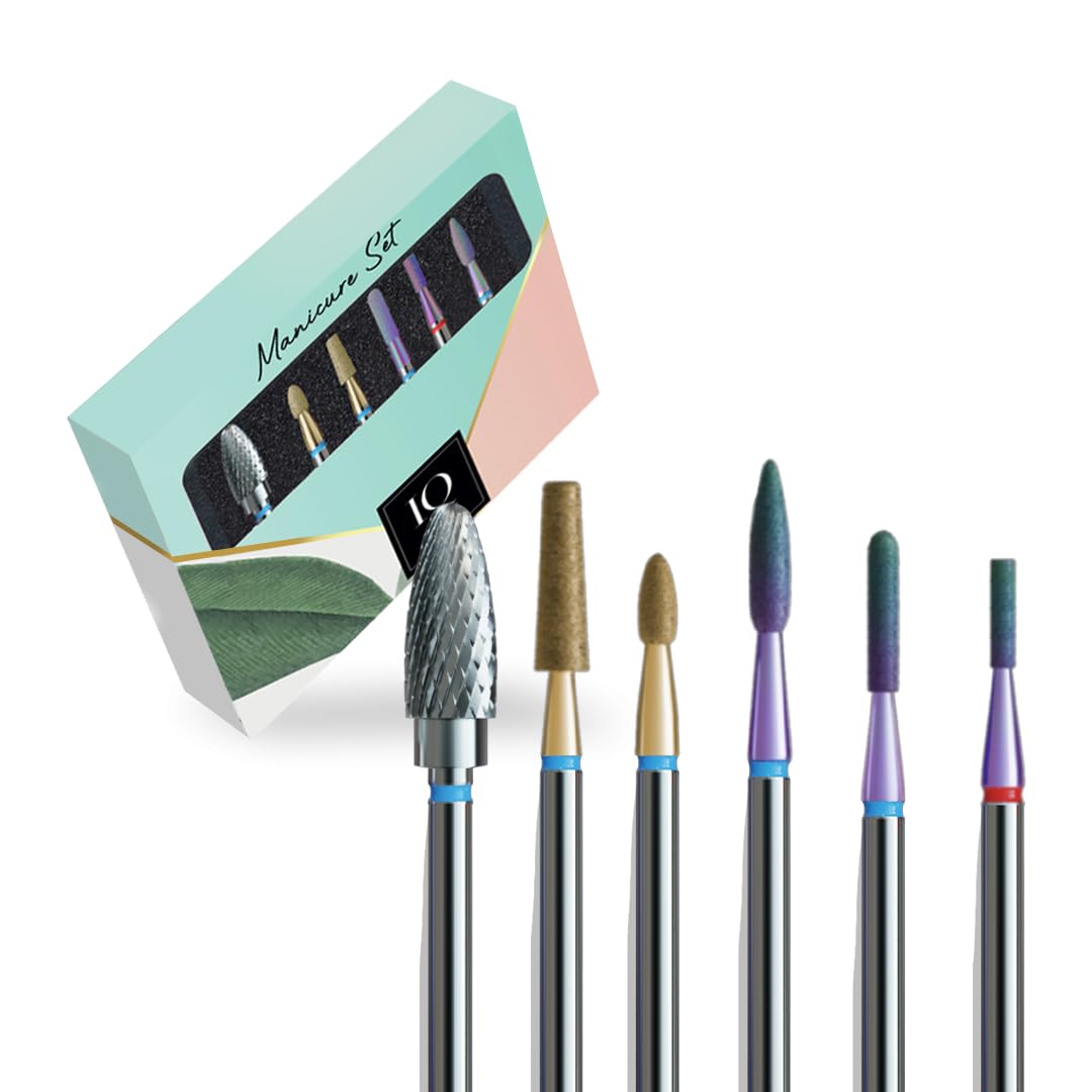 IQ NAILS Expert Pro Nail Drill Bits Set - Premium Professional Tools for Precision Nail Care – Highly Durable – For Professionals and Amateurs Alike – High Precision
