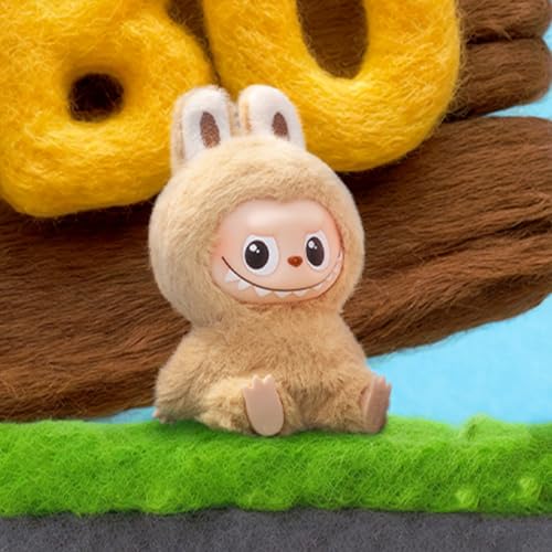 POP MART THE MONSTER PIN FOR LOVE SERIES - Vinyl Plush Pendant Blind Box (N-Z) Labubu Doll 1PC Random Keychain Collectible Charm Creative Art Figure Decor, Ideal Gifts for Birthday Holiday