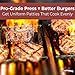 Restaurant-Grade Burger Press and Patty Paper Combo Set. Cast Aluminum 4.5 Hamburger Maker with 1000 Pk 4.75 x 5 Nonstick Wax Butcher Squares! Great for .25 Lb Ground Beef or Chop Steak Patties.