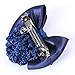 maxgoods 3Pcs Women Hair Clip Hair Bun Cover Barrettes Net Snood Hairnet Lace Bow Bowknot Decor French Hair Clip,Black & Blue & Red