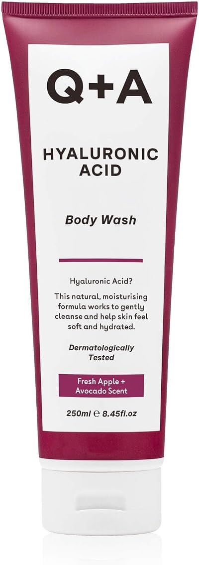 Q+A Hyaluronic Acid Body Wash 250ml Nourishing Sensitive Skin Gel Cleanser