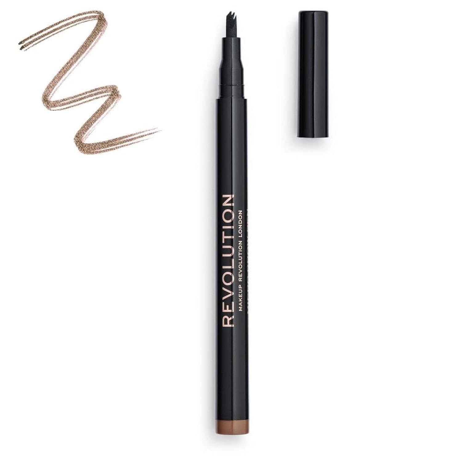 MAKEUP REVOLUTION - MICRO BROW PEN - Eyebrow pen - LIGHT BROWN