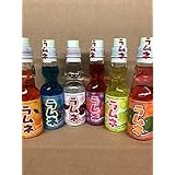 KC Commerce Japanese Ramune Soda Variety Pack ( Pack of 6 )