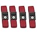 STIMEMSTI Electric Stim Adjustable E-stim Wrist Strap Components Estim Accessories 4pcs Red Conductive Rubber Stim Loops 4pcs Wires