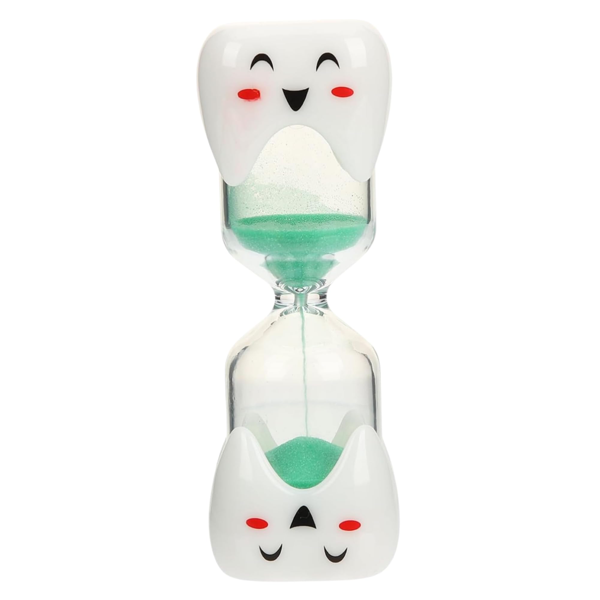 TeacherFav 2 Minute Toothbrush Sand Timer for Kids - Single Large Pack Smiley HourGlass