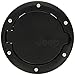 Black Fuel Filler Door,Gas Tank Cap Cover Jeep Logo For 2007-2016 Wrangler 4-Door 2-Door JK Sahara Unlimited Rubicon Satin Black