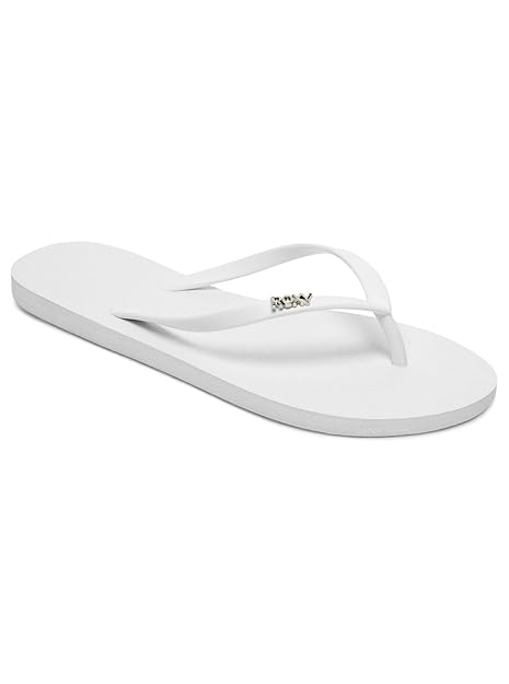 roxy white flip flops