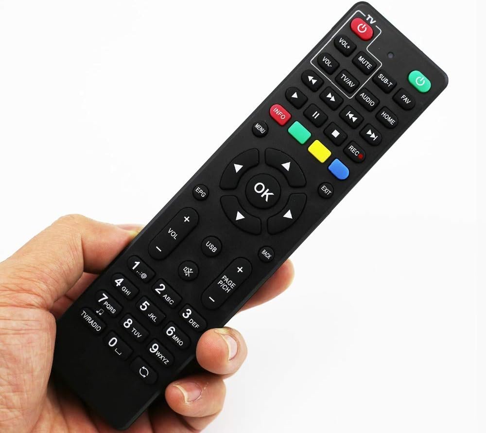 AVEEBABY Universal SAT TV Box Remote Control Satellite Set top STV dvb-t2 for India AIRTEL LRIPL DTH48 RR AIR STB Mini DIGIAL TV TCCL
