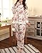 MyFav Big Girl Peony Rose Pajama Sets Winter Sleepwear Florals Nighty Homewear