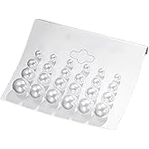 Pearl Stud Earrings, 12 Pairs Hypoallergenic White Simulated Pearl Ball Earrings Studs Set for Women Bridal, Wedding, Birthday & Christmas Jewelry Gift