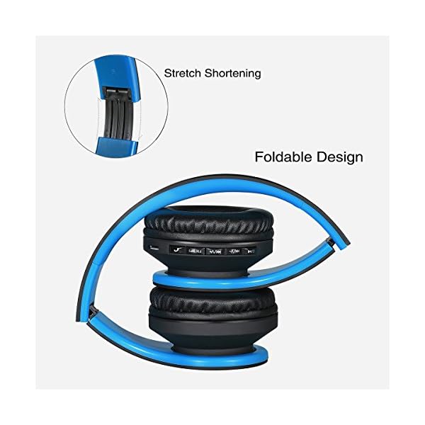 Wireless-Bluetooth-Over-Ear-Stereo-Foldable-Headphones-Wireless-and-Wired-Mode-Headsets-with-Soft-Memory-Protein-Earmuffs-Built-in-Mic-for-Mobile-Phone-TV-PC-Laptop-Black-Blue Wireless Bluetooth Over Ear Stereo Foldable Headphones, Wireless and Wired Mode Headsets with Soft Memory-Protein…