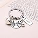 RINHOO FRIENDSHIP Stainless steel Fitness Keychains With Quotes Weight plate Dumbbell Kettlebell Exercise Charms Keyring (I CAN)