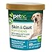 Petnc Natural Care Dog Skin and Coat Supplement (60 Chewables), With Omega 3, EPA & DHA, Promotes Healthy Skin & Glossy Coat, For Dogs 18 Weeks & Older, Liver Flavor