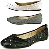Alpine Swiss Women's Genuine Leather Lined Petunia Ballet Flats