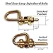 Loop Style Spring Barrel Bolts - 1 Pair - Includes 8 Screws - Shed Door Hardware, Shed Door, Barn Door Sheds, Gates, Playhouses, & Chicken Coops
