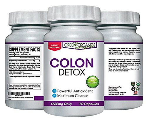 Green Organics Organic Colon Cleanse and Detox - 60 Capsule