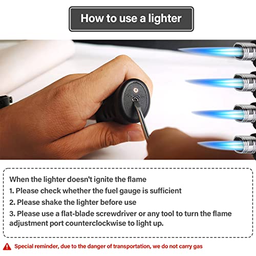 Torch Lighter, Butane Lighters Dual Flame Windproof Cool lighters